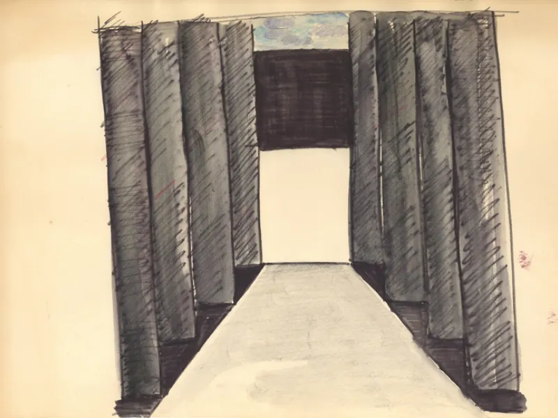 Kostumska skica/Scenografska skica