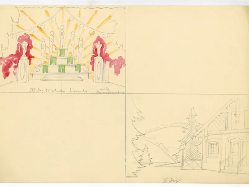 Scenska skica (dve scenski skici)